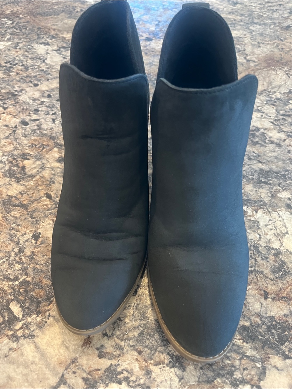 Toms Black Slip-On Women's Ankle Booties
